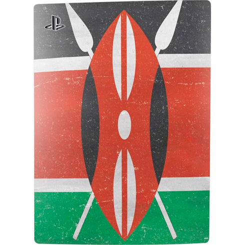 Kenya Flag Distressed PS5 Bundle Skin